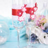 Свадебные бокалы Прованс в красном цвете, фото 2
