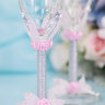 Свадебные бокалы Миллада розовая фото 3