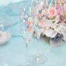 Свадебные бокалы Весна розовая, deco-502, фото 3