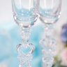 Г8 Свадебные бокалы для декора - Сердечко в ножке, фото 3