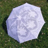 Белый кружевной свадебный зонт 15 , вариант 3