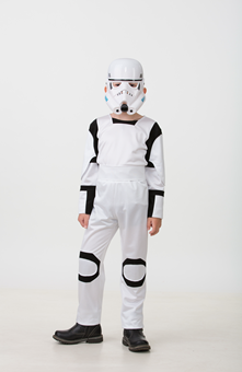 Детский костюм Робот белый 5229-1