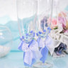 Свадебные бокалы Нежность, deco-036 цвет голубой, фото 2