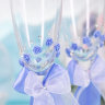 Свадебные бокалы Нежность, deco-036 цвет голубой, фото 3