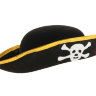 Шляпа пирата с золотой окантовкой