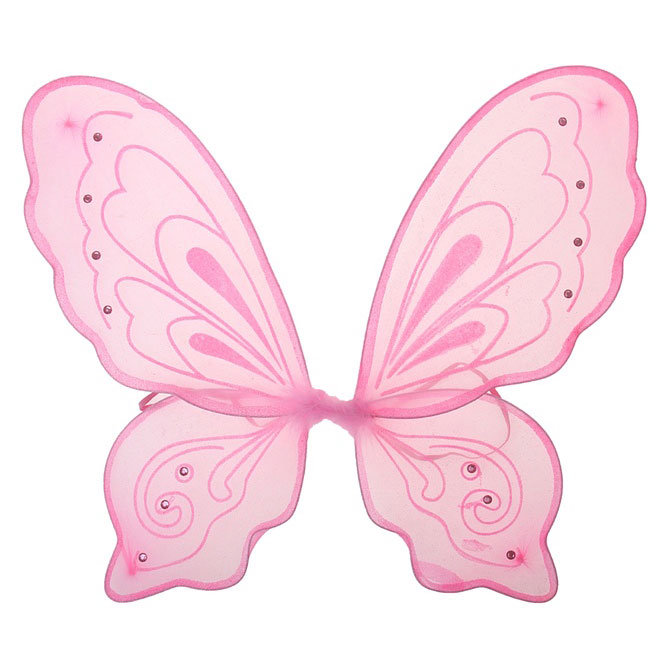 Крылья бабочки розовые