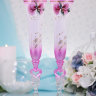 Свадебные бокалы высокие 27,5 см, расписные, вариант1, фото 1