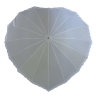 Свадебный белый зонт 14, сердце, фото 2