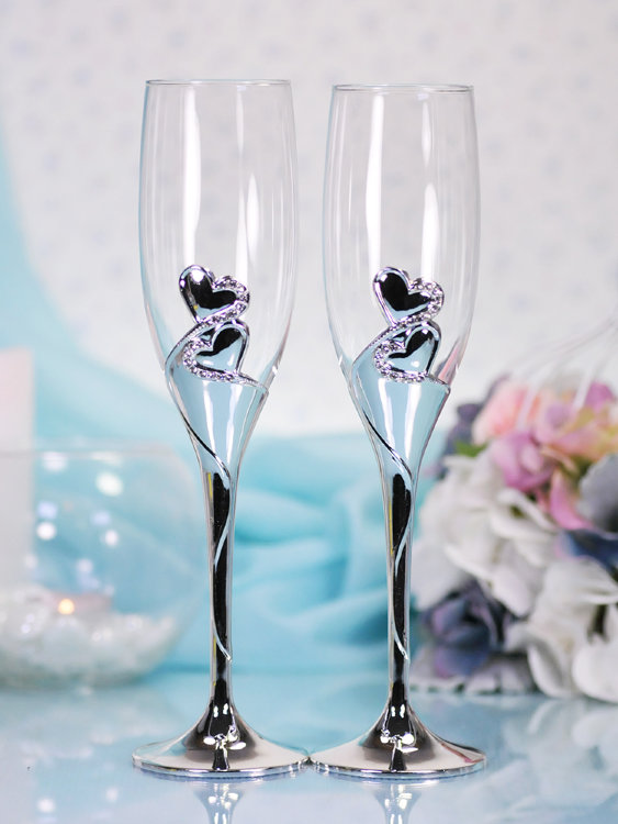 Свадебные бокалы для шампанского Царица