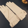 Белые короткие перчатки с рюшей, фото 2