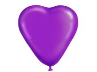 1105-0028 Набор шаров  10шт, фиолетовые сердца, 10шт