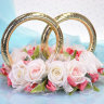 Кольца для свадебного авто, Нежность роз, фото 1