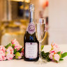 Набор наклеек на свадебное шампанское, фиолет, фото 3