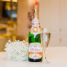 Набор наклеек на свадебное шампанское, золото, фото 1