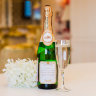 Набор наклеек на свадебное шампанское, золото, фото 3