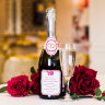 Набор наклеек на свадебное шампанское, красный, фото 3