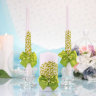 Набор свадебных свечей - Домашний очаг Жемчужина, в оливковом цвете, фото 1