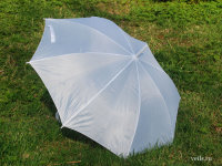 Свадебный зонт белый 06