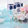 Свадебные бокалы Гармония, цвет синий, фото 2