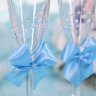 Свадебные бокалы Лада, цвет голубой, фото 3