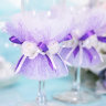 Свадебные бокалы deco-708 в фиолетовом цвете, фото 3