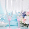 Свадебные бокалы Миллада, розовая, фото 1