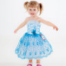 Детское платье Анфиска на 2-3 года, голубое