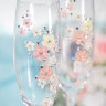 Свадебные бокалы Весна розовая, deco-502, фото 4