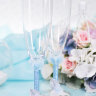 Свадебные бокалы Лвдья, цвет голубой, фото 2