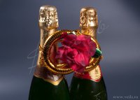 Кольца и сердца для шампанского